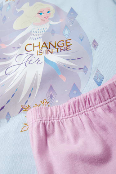 Enfants filles - La Reine des Neiges - pyjama - 2 pièces - turquoise clair