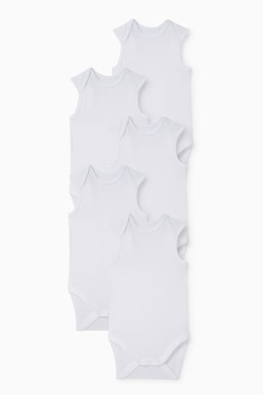 Unisex - Confezione da 5 - body neonati - bianco