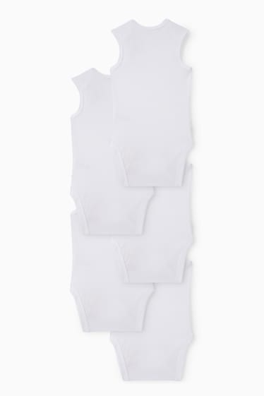 Babies - Multipack of 5 - baby bodysuit - white