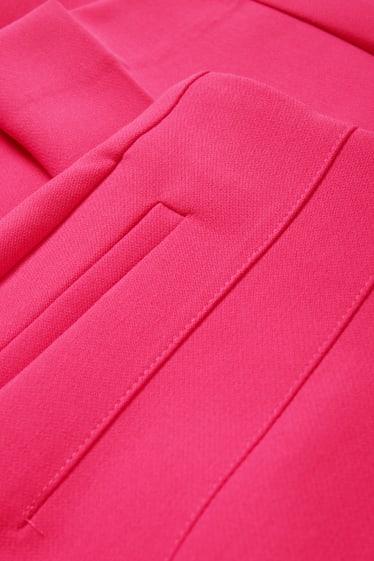 Damen - Stoffhose - High Waist - Regular Fit - pink