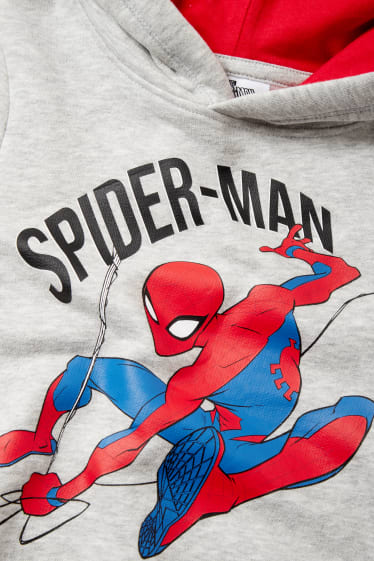 Kinder Jungen - Spider-Man - Set - Hoodie und Jogginghose - 2 teilig - hellgrau-melange