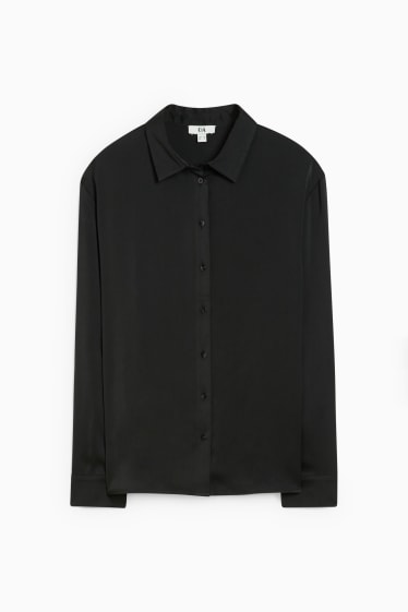 Dames - Business-blouse - zwart