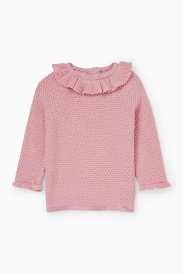 Baby Mädchen - Baby-Pullover - pink