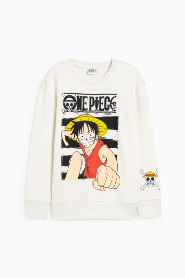 Enfants garçons - One Piece - sweat - blanc crème