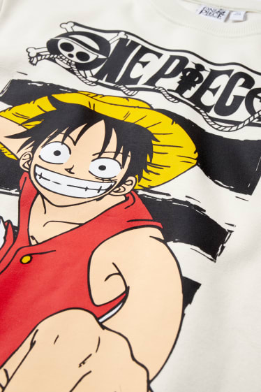 Enfants garçons - One Piece - sweat - blanc crème
