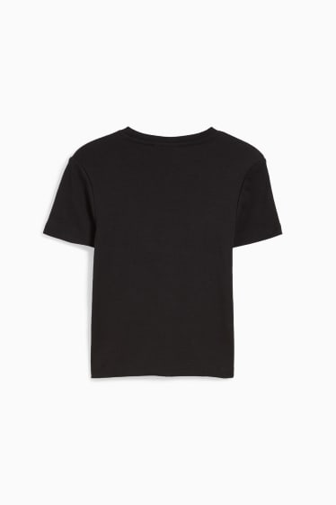 Kinder Mädchen - Wednesday - Kurzarmshirt - schwarz