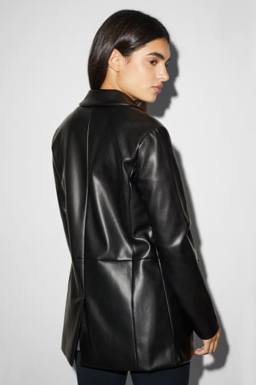 Femmes - CLOCKHOUSE - blazer - regular fit - synthétique - noir