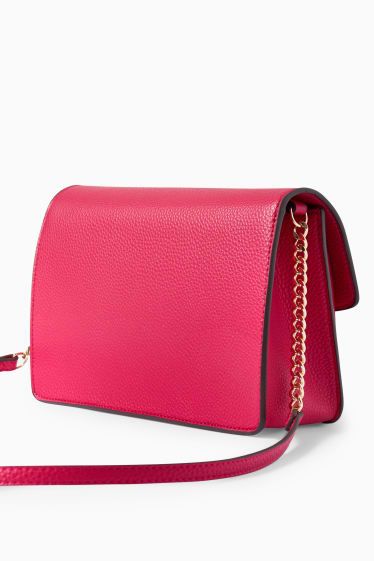 Women - Shoulder bag - faux leather - pink