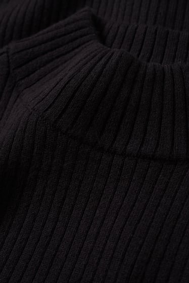 Donna - Gilet in maglia basic - nero