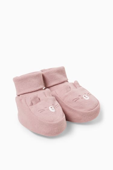 Baby Mädchen - Baby-Krabbelschuhe - rosa