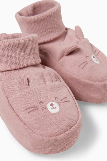 Baby Mädchen - Baby-Krabbelschuhe - rosa