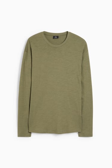 Herren - Langarmshirt - grün
