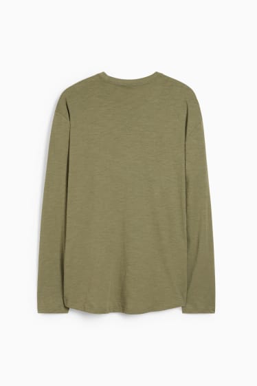 Herren - Langarmshirt - grün