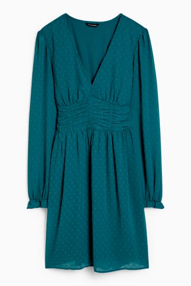 Femmes - CLOCKHOUSE - robe évasée - vert