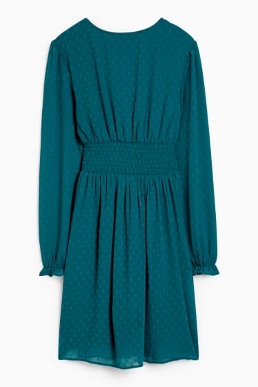 Dámské - CLOCKHOUSE - áčkové šaty - zelená