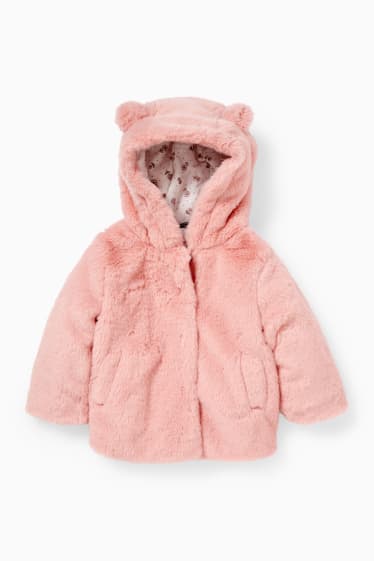 Bébés - Veste bébé à capuche - rose