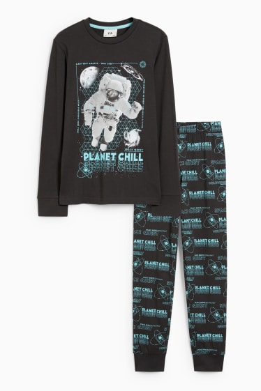 Enfants garçons - Pyjama - 2 pièces - gris foncé