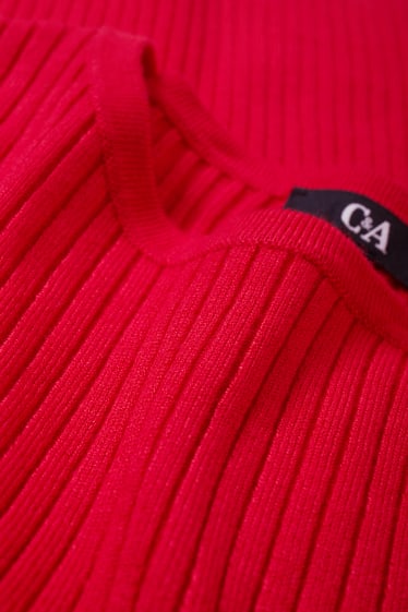 Damen - Basic-Pullover - rot