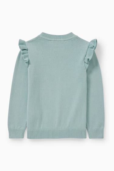 Kinder Mädchen - Pullover - mintgrün
