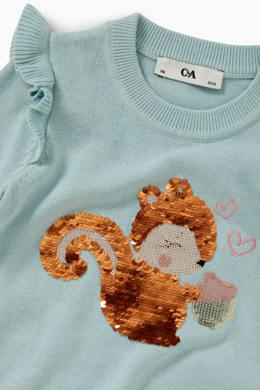 Kinder Mädchen - Pullover - mintgrün
