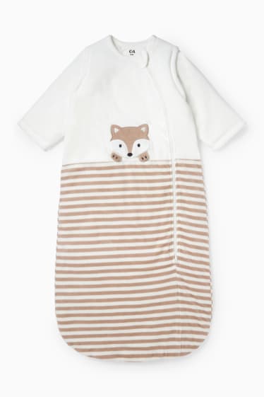 Unisex - Śpiworek niemowlęcy - 18-36 miesięcy - kremowobiały