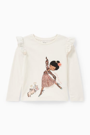 Bambine - Maglia a maniche lunghe - bianco crema