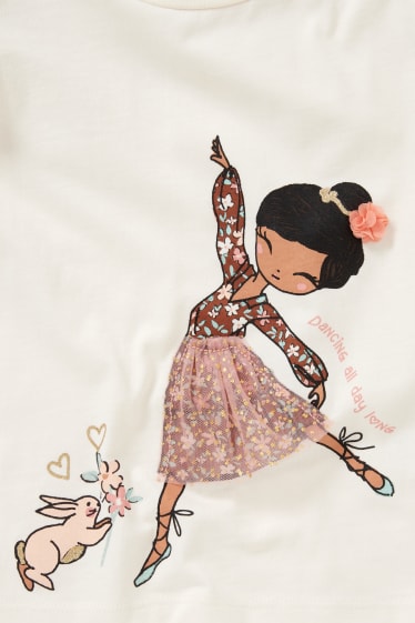 Bambine - Maglia a maniche lunghe - bianco crema