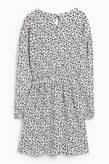 Nena - Vestit - de flors - negre/blanc