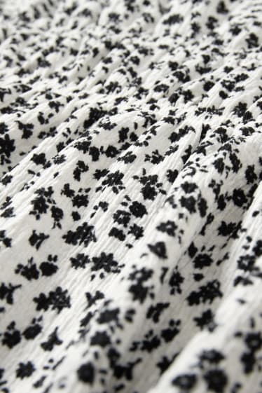 Nena - Vestit - de flors - negre/blanc