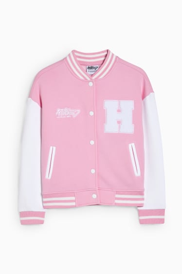 Enfants filles - Hatsune Miku - veste style universitaire - rose