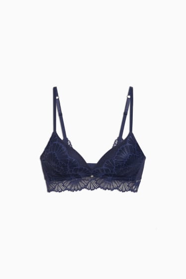 Donna - Reggiseno senza ferretti - imbottito - porpora