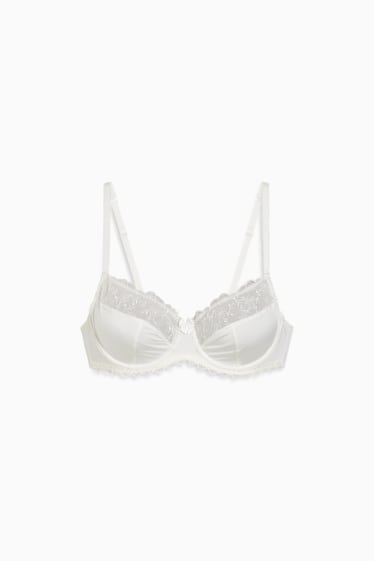 Donna - Reggiseno con ferretti - bianco crema