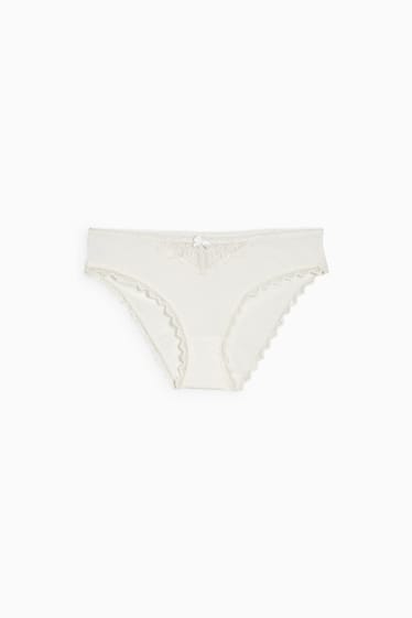 Donna - Slip - bianco crema