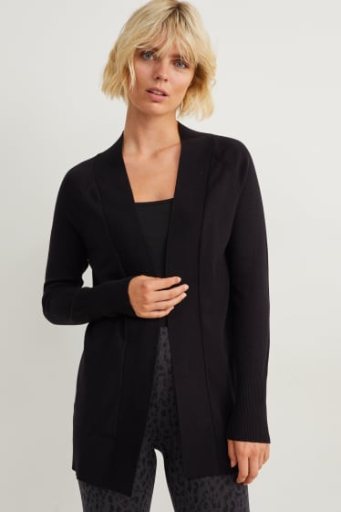 Damen - Strickjacke - schwarz