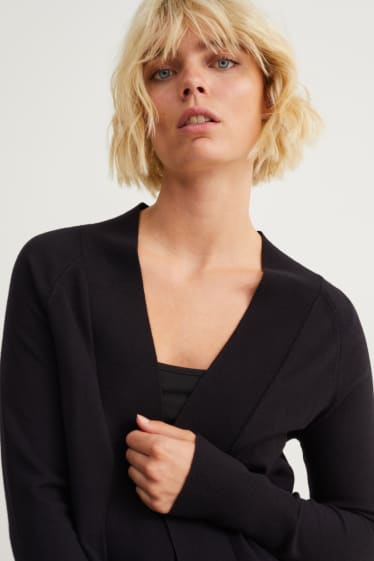 Damen - Strickjacke - schwarz