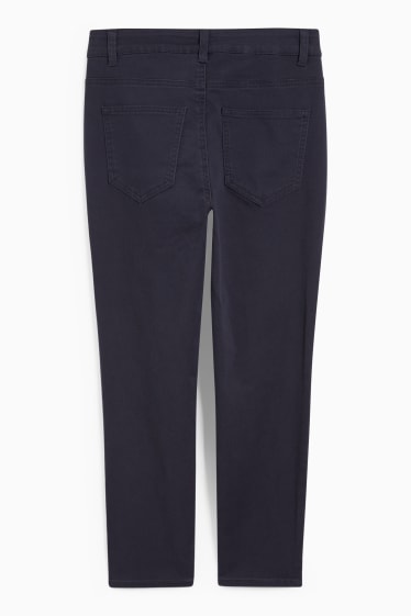 Femei - Pantaloni de stofă - talie înaltă - slim fit - LYCRA® - albastru închis