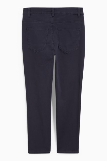 Damen - Stoffhose - High Waist - Slim Fit - LYCRA® - dunkelblau
