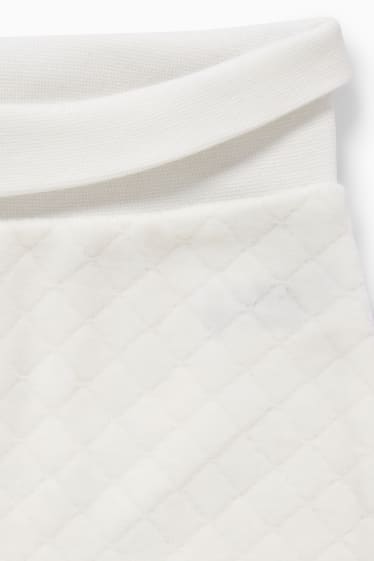 Baby: jongens - Newbornoutfit - 2-delig - zuiver wit