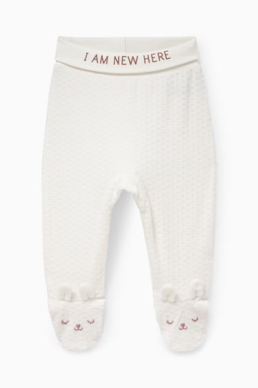 Baby Girls - Newborn outfit - 2 piece - pale pink