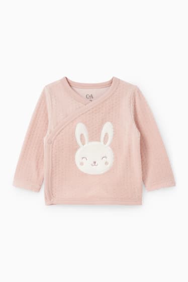 Baby Girls - Newborn outfit - 2 piece - pale pink