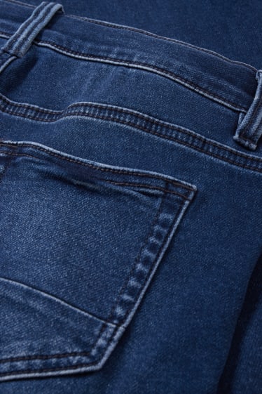Dzieci - Slim jeans - dżinsy w dresowym stylu - niebieski-melanż