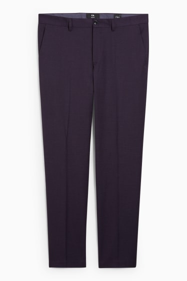Men - Mix-and-match trousers - slim fit - Flex - stretch  - purple