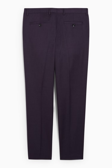 Men - Mix-and-match trousers - slim fit - Flex - stretch  - purple