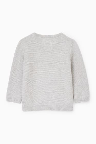 Baby Buben - Baby-Pullover - hellgrau-melange