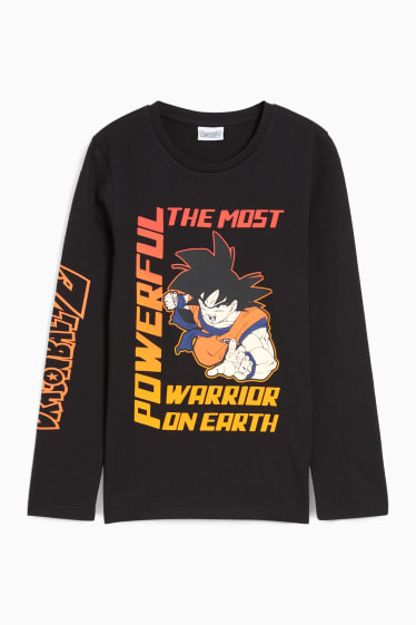 Enfants garçons - Dragon Ball Z - haut à manches longues - noir