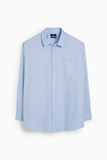 Heren - Overhemd - regular fit - kent - gemakkelijk te strijken - lichtblauw