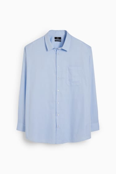 Hommes - Chemise - regular fit - col kent - facile à repasser - bleu clair