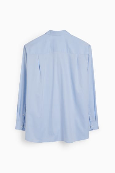 Heren - Overhemd - regular fit - kent - gemakkelijk te strijken - lichtblauw