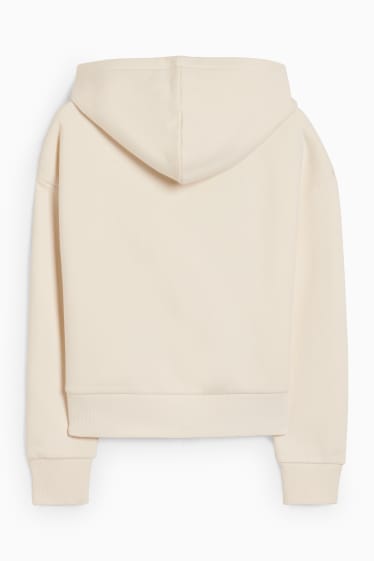 Enfants filles - Sweat à capuche - blanc crème