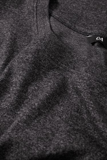 Hommes - T-shirt - noir chiné